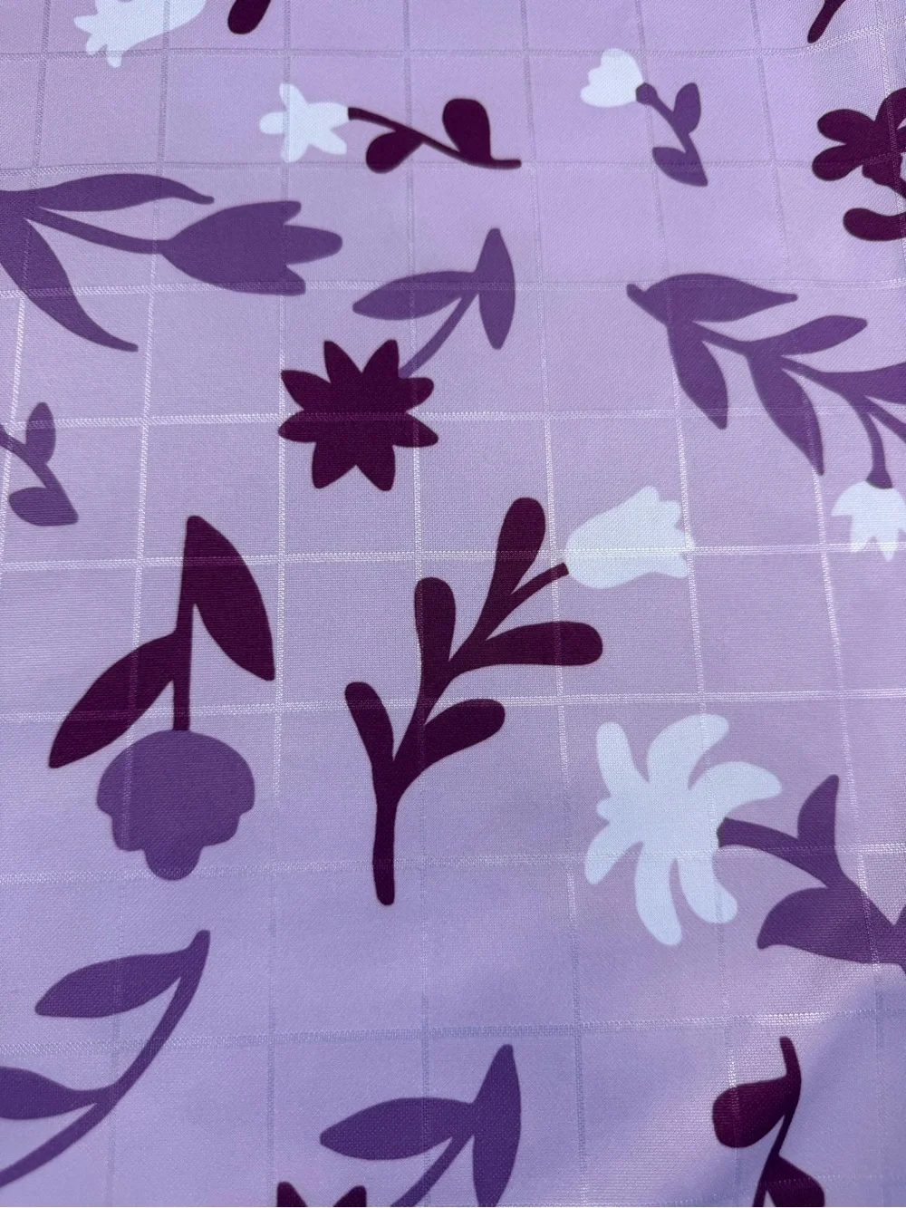 Nike Lavender and Dark Purple Floral Dri-FIT Tennis Top